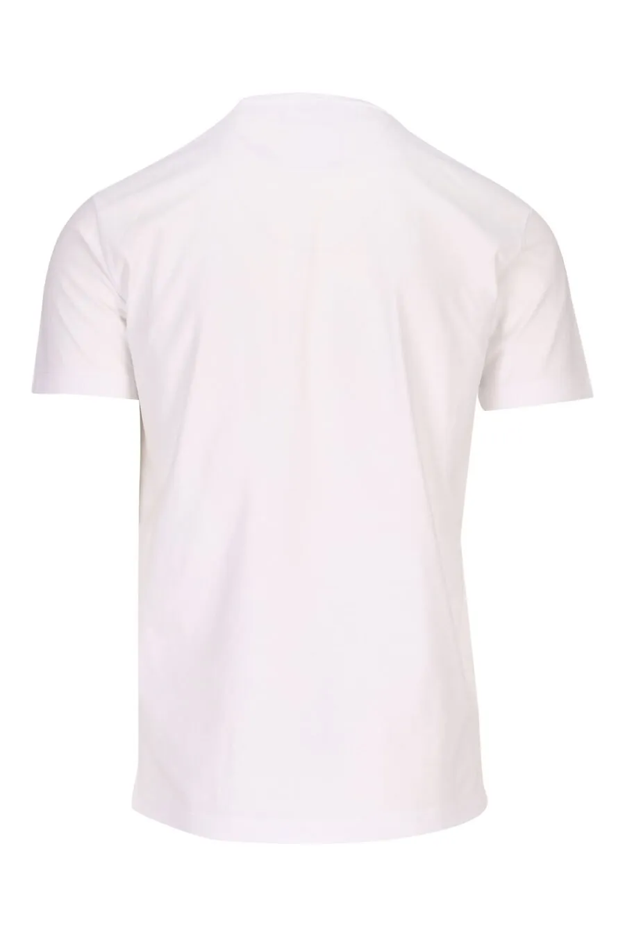 Camiseta blanca con maxilogo perro 