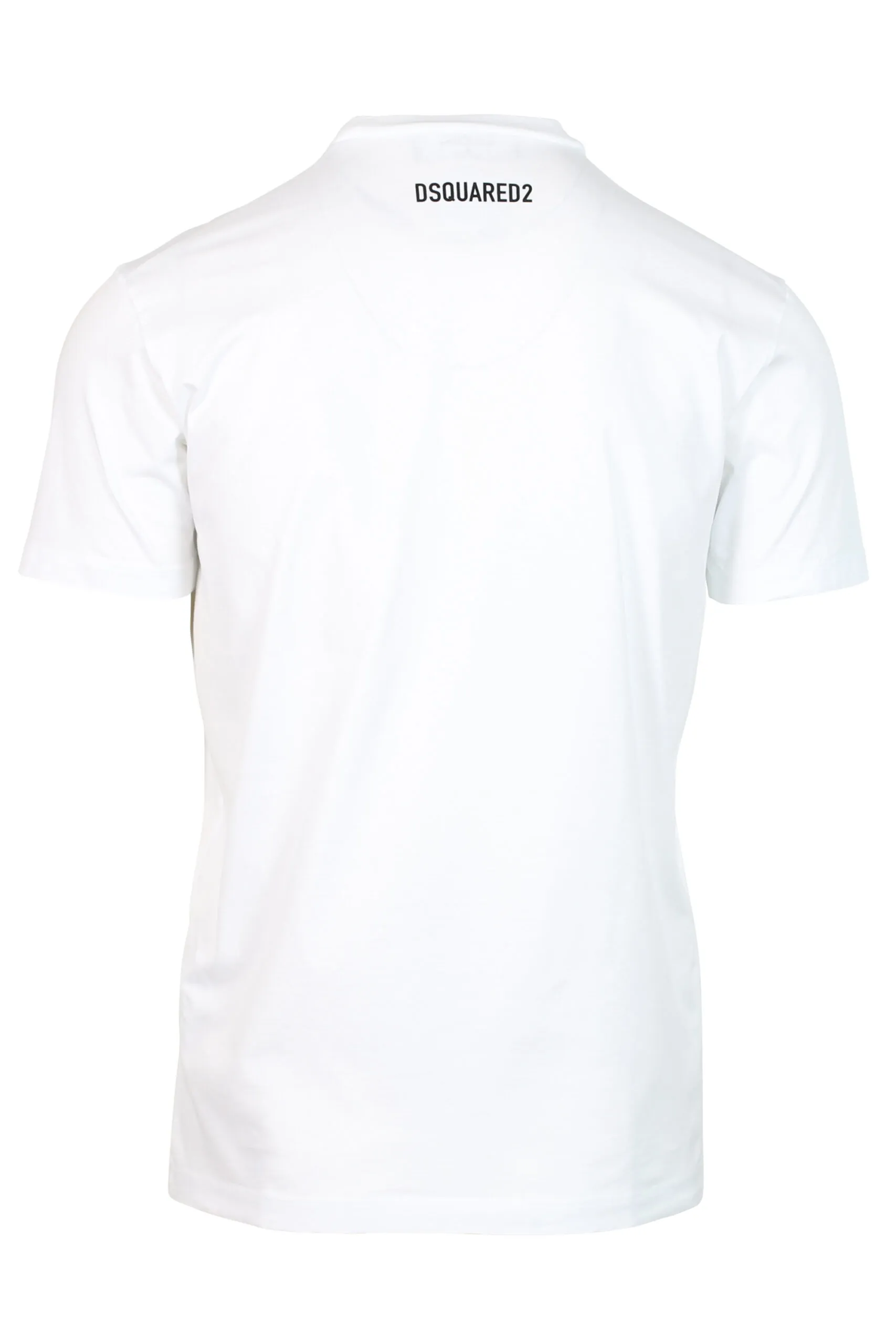 Camiseta blanca con maxilogo perro 