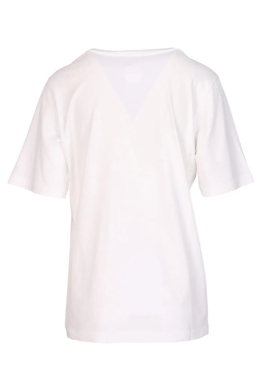 Camiseta blanca con maxilogo perro