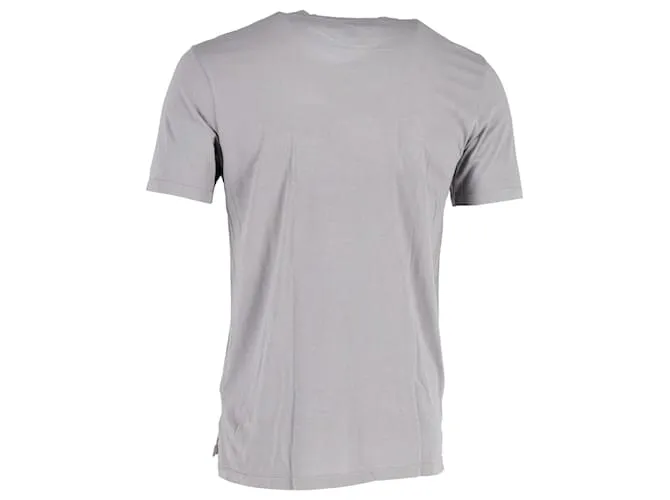 Camiseta con perro bordado Lanvin en algodón gris Castaño 