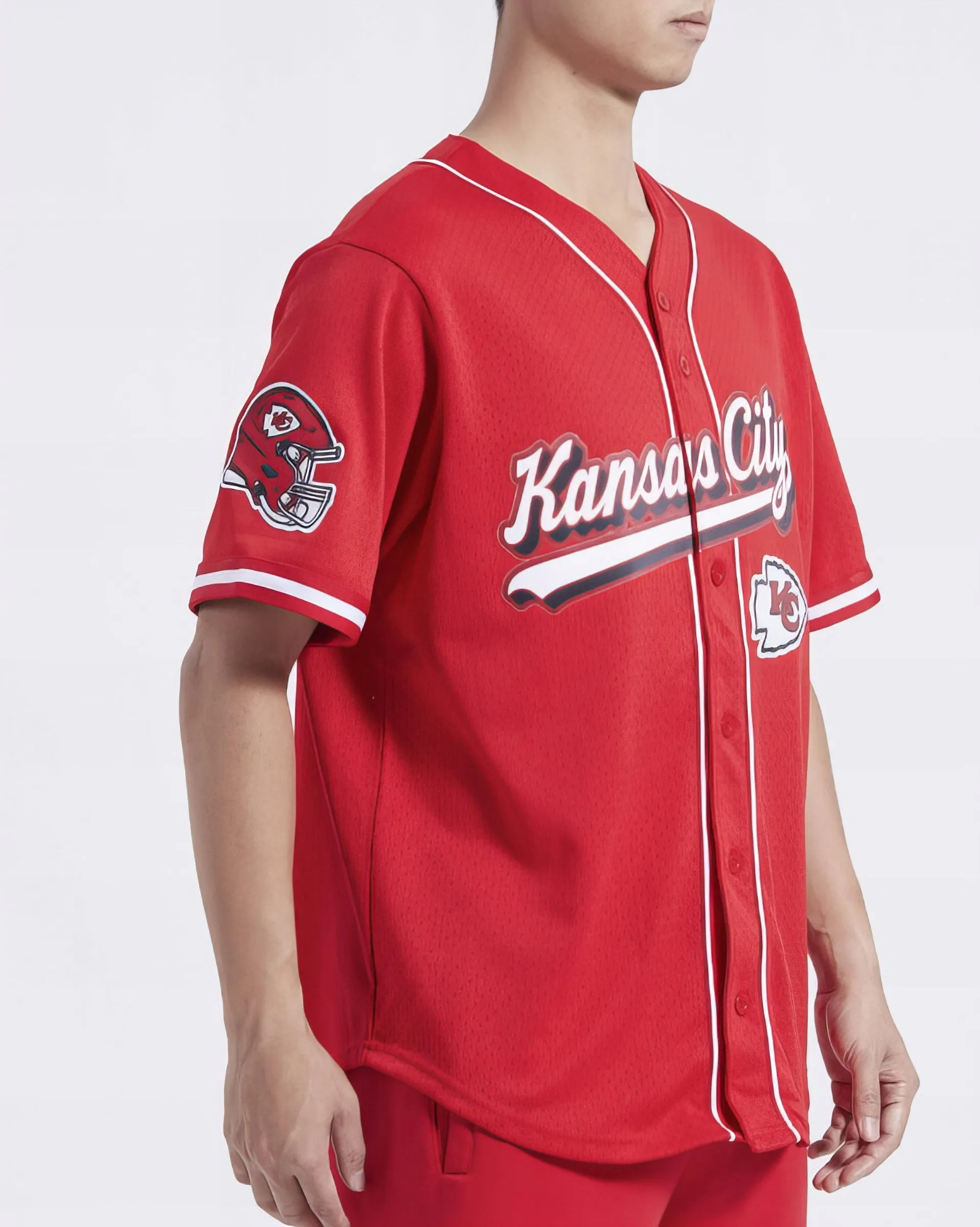 Camiseta De Béisbol Mesh Button Down Pro Standard Chiefs