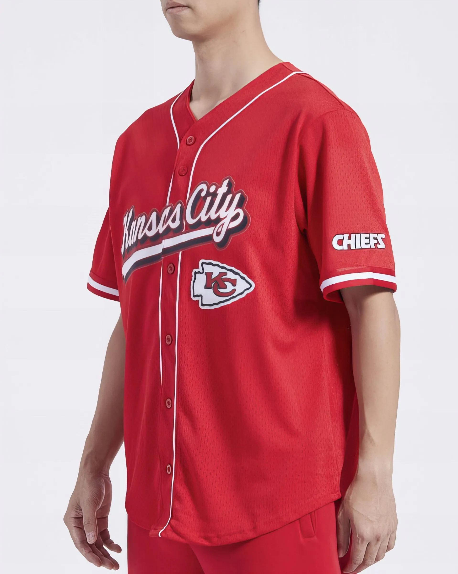 Camiseta De Béisbol Mesh Button Down Pro Standard Chiefs