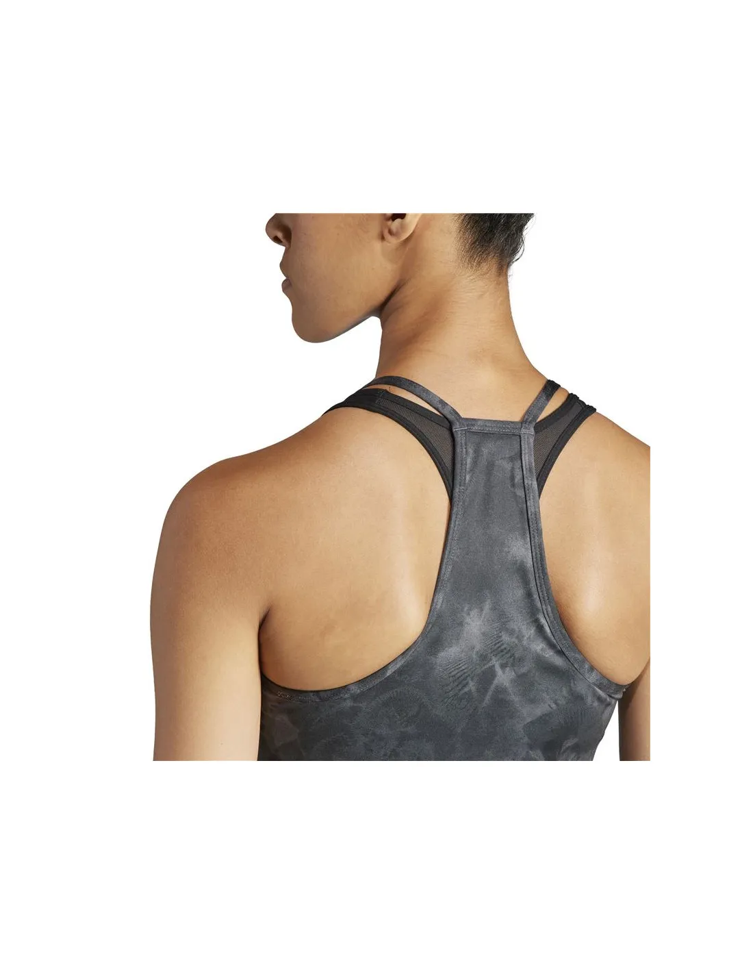 Camiseta de Fitness adidas Essentials Aop Flower Mujer Gris