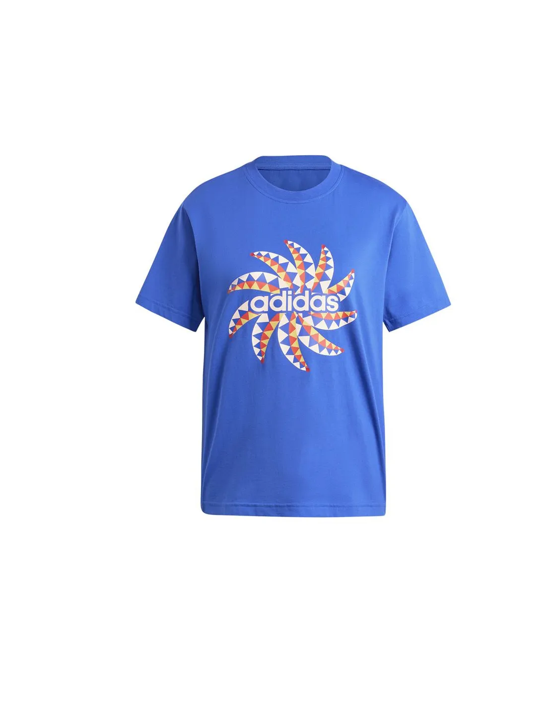 Camiseta de Fitness adidas Essentials Farm Graphic Mujer Azul