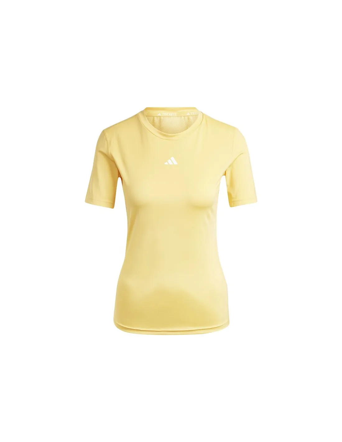 Camiseta de Fitness adidas Essentials Tech Fit Train Mujer Amarillo