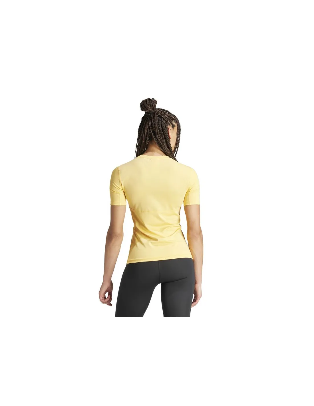 Camiseta de Fitness adidas Essentials Tech Fit Train Mujer Amarillo
