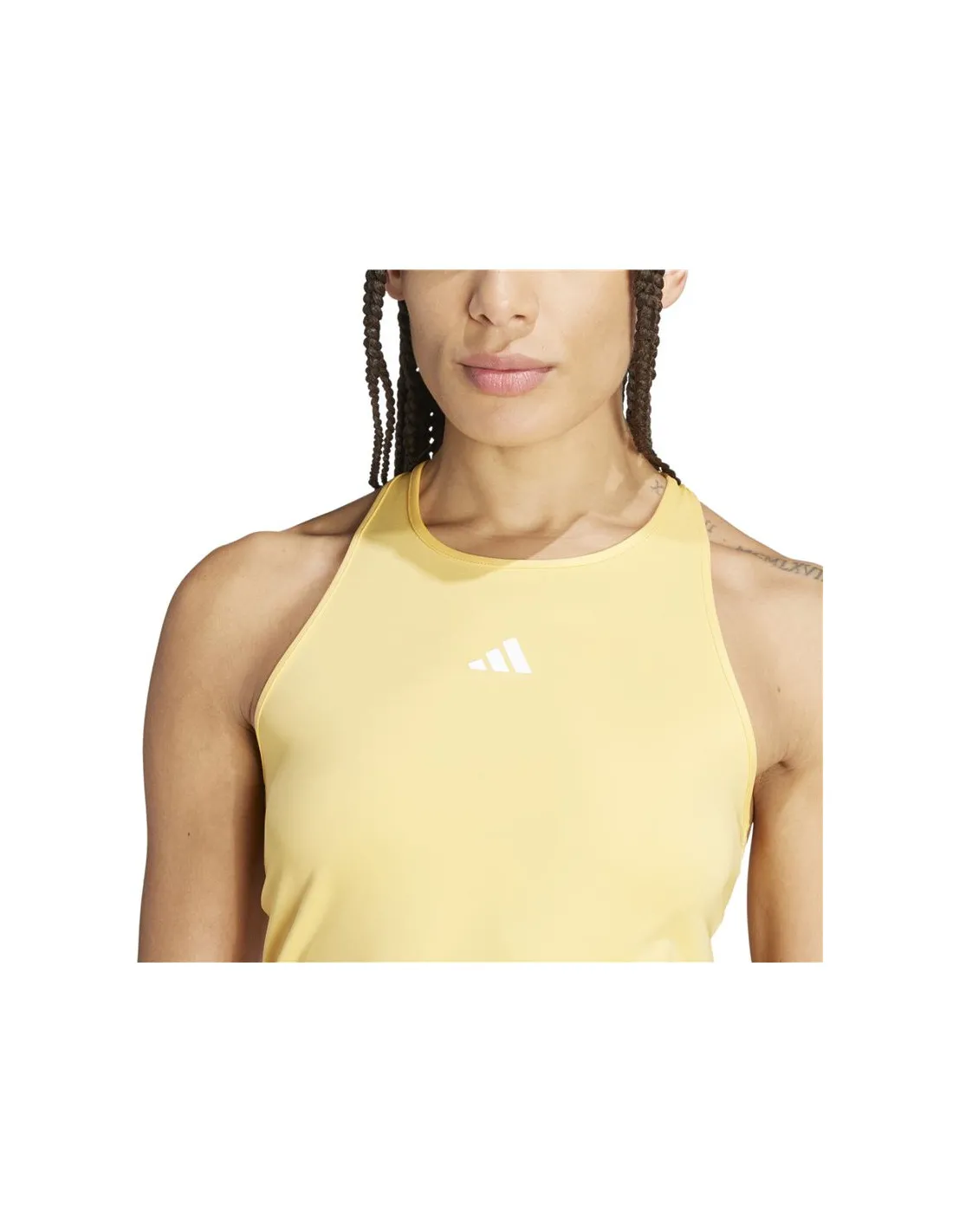 Camiseta de Fitness adidas Essentials Tech Fit Train Tank Mujer Amarillo