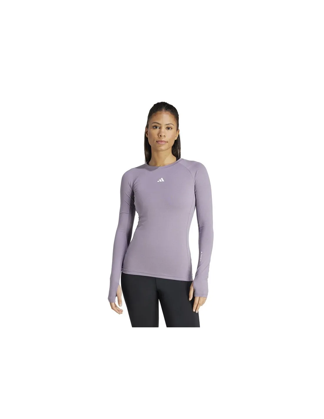 Camiseta de Fitness adidas Essentials Techfit  Mujer Violeta