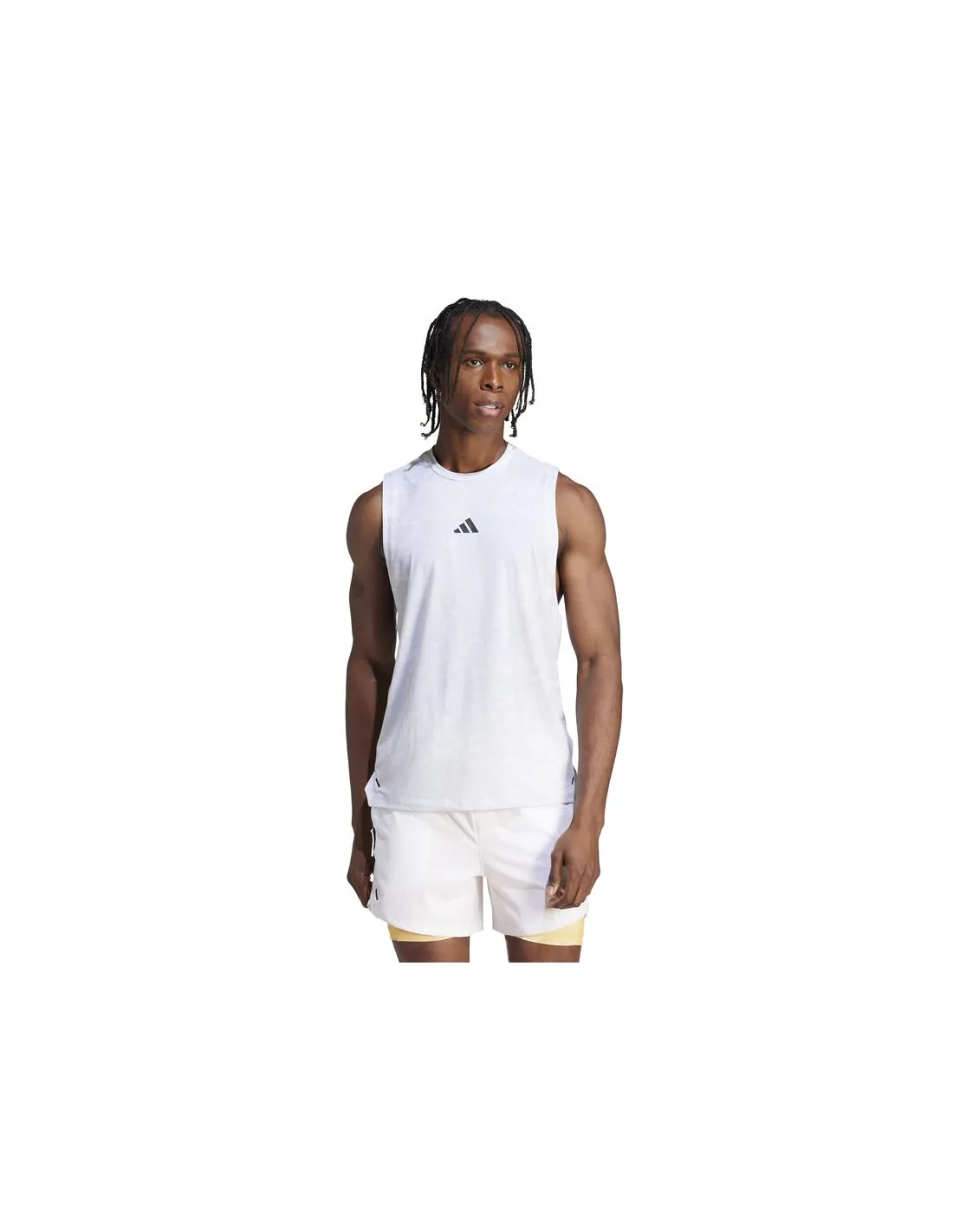 Camiseta de Fitness adidas Essentials Workout Power Tank Hombre Blanco