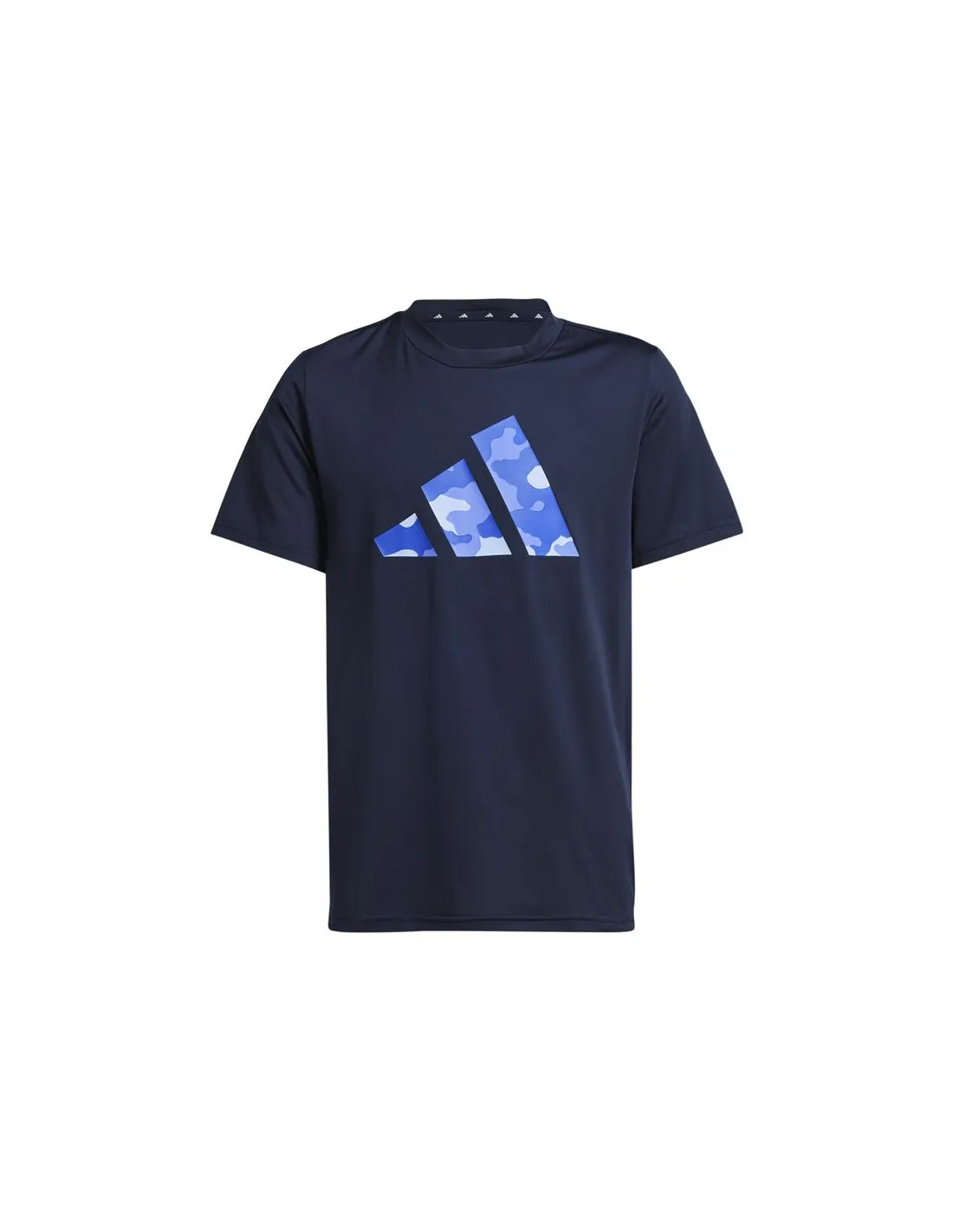 Camiseta de Fitness adidas Train Essentials Seasonal Print Infantil Azul