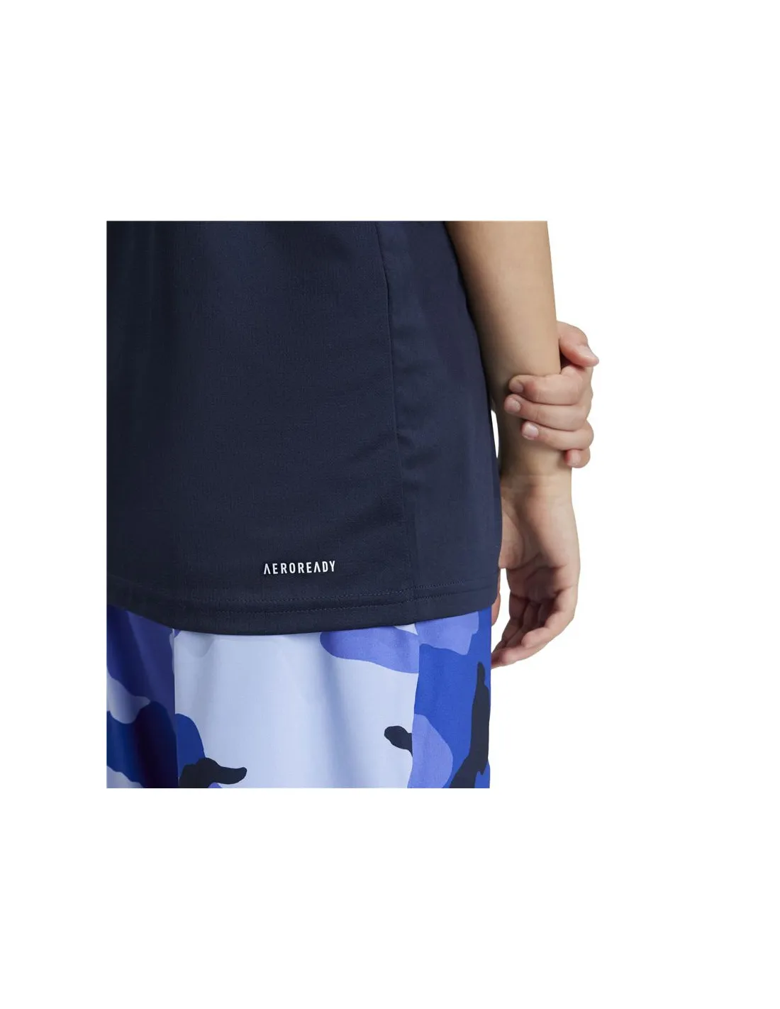 Camiseta de Fitness adidas Train Essentials Seasonal Print Infantil Azul