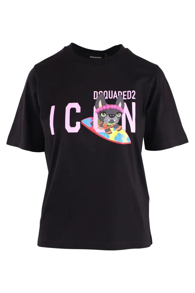 Camiseta negra con logo 