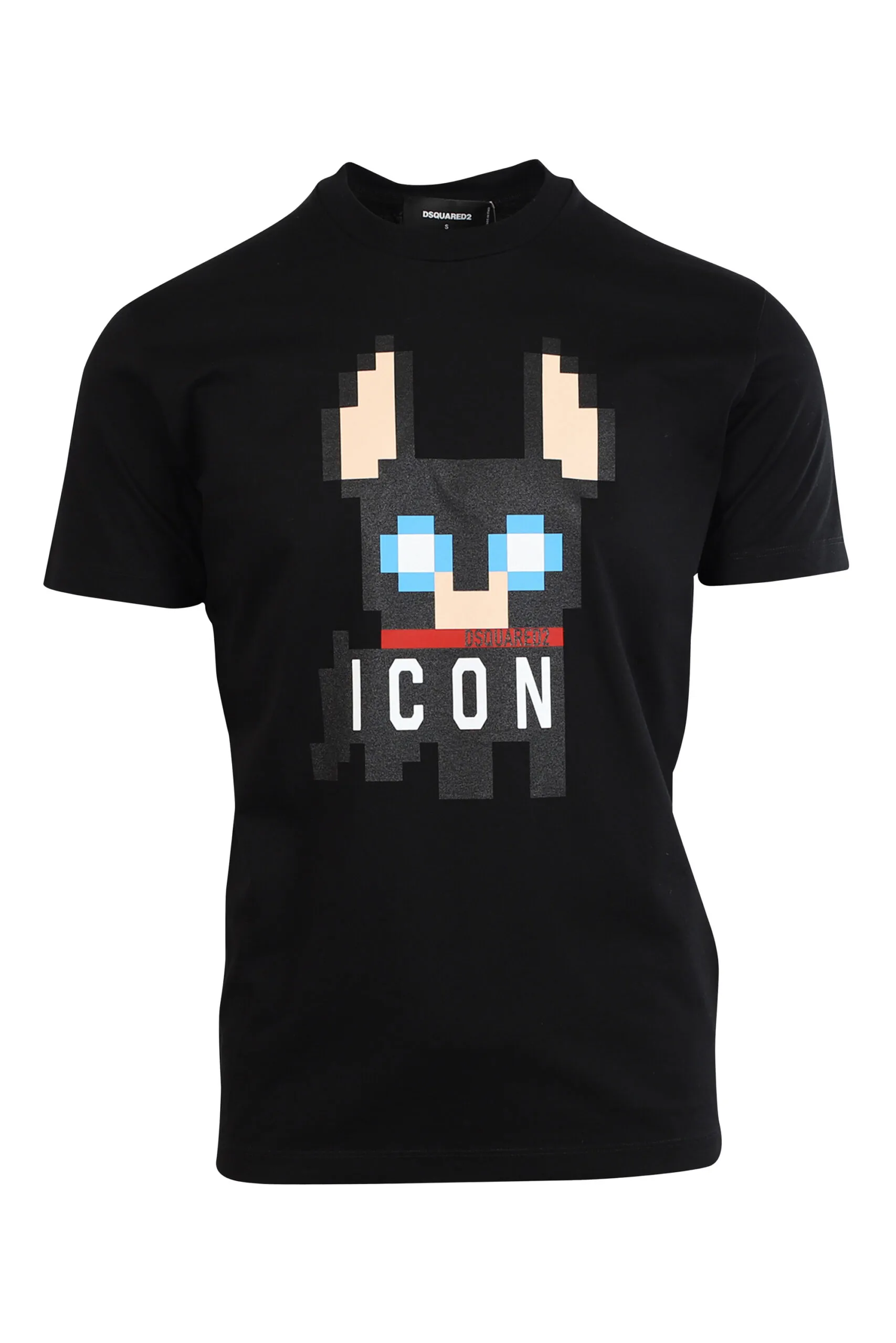 Camiseta negra con maxilogo perro 