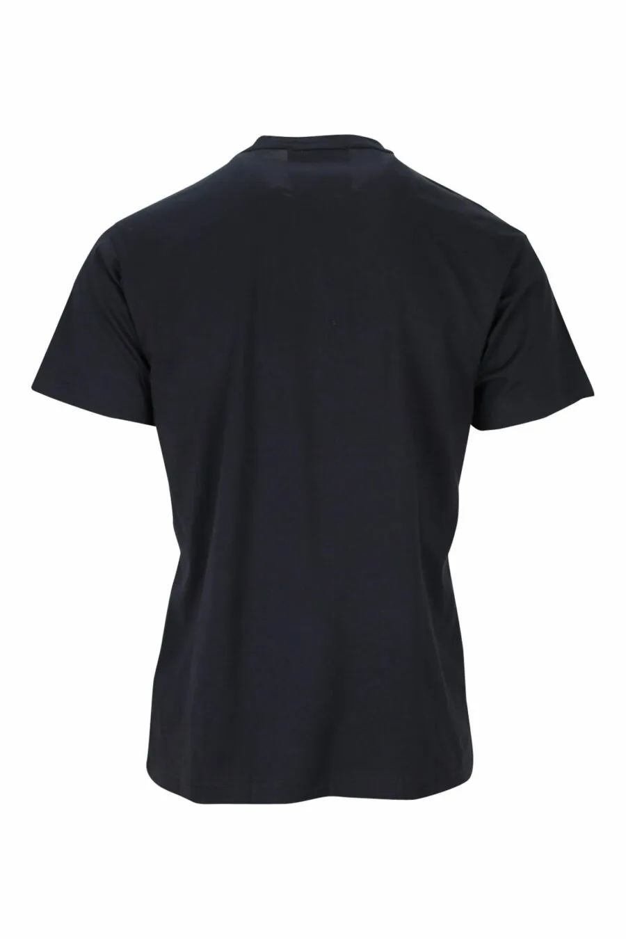 Camiseta negra con maxilogo perro rojo