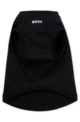 Camiseta para perro en algodón mercerizado con logo en contraste
