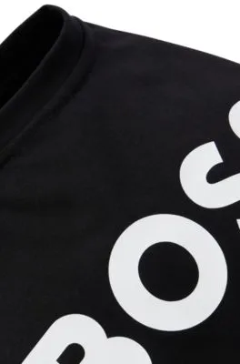 Camiseta para perro en algodón mercerizado con logo en contraste