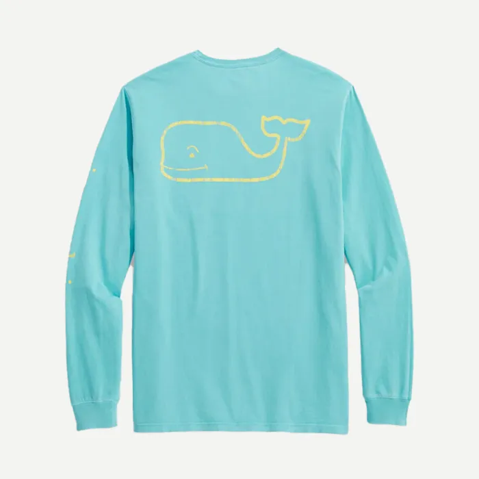 Camiseta Vineyard – Vintage Whale LS Pocket Tee