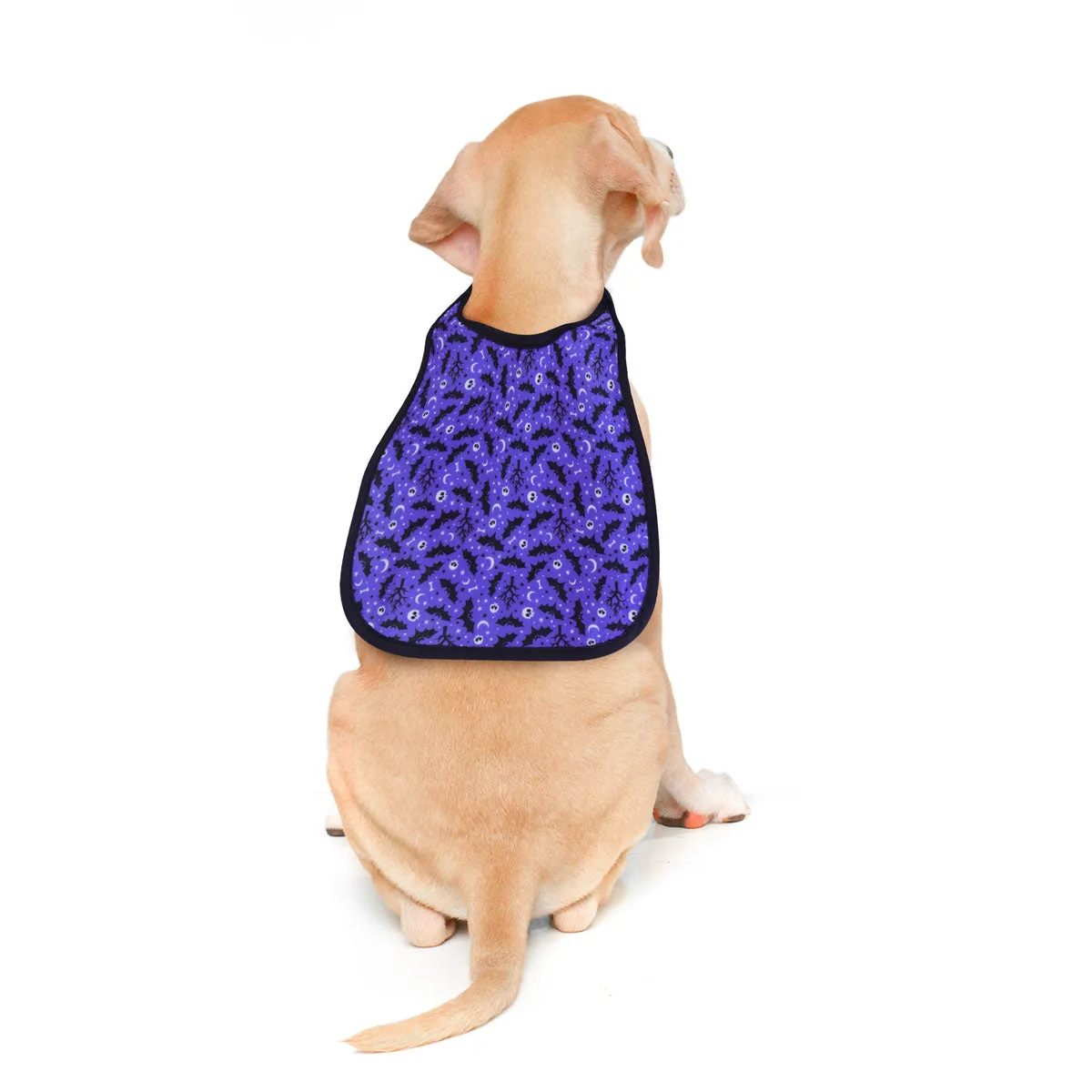 Capa para mascota color Azul con Diseo de Halloween