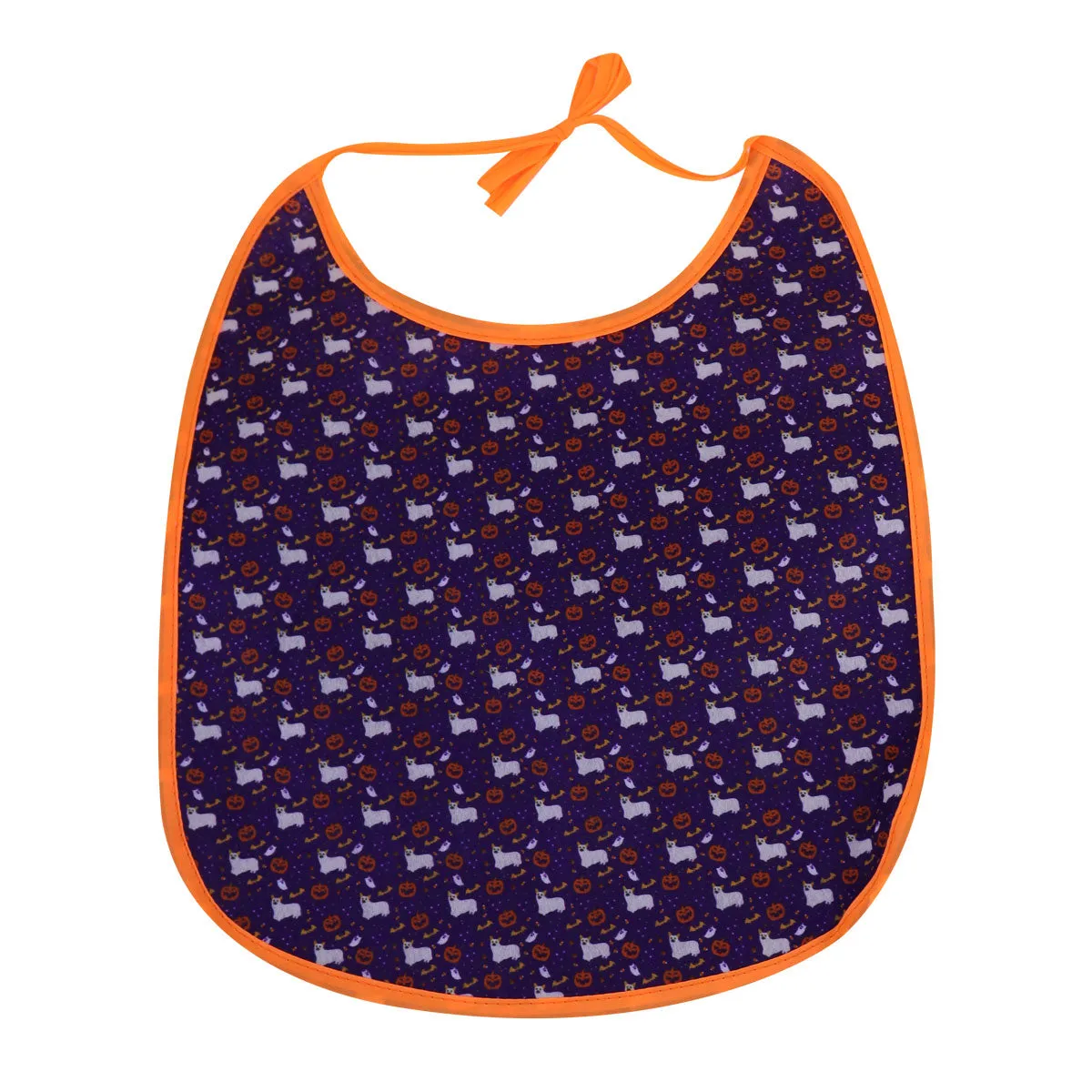 Capa para mascota color Morado con Diseo de Halloween