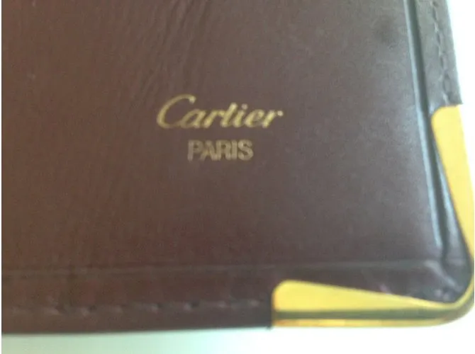 Cartier Bolsos Maletines Burdeos 