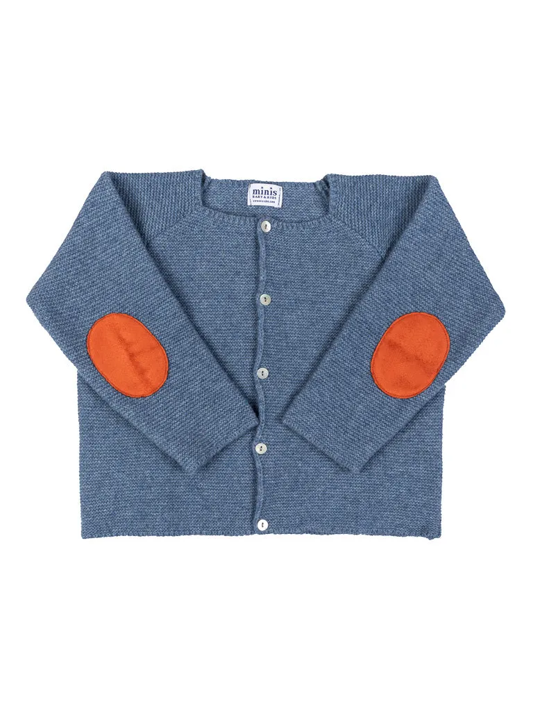 Chaqueta azul coderas