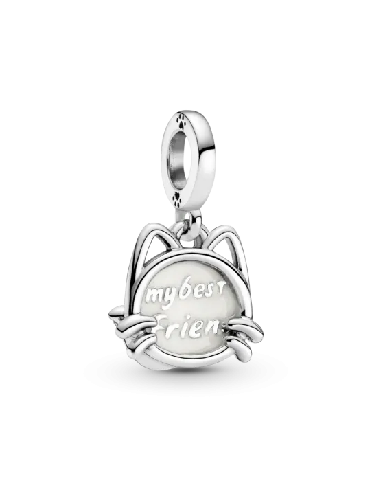 Charm Colgante en plata de ley Mi Gato Mascota 799329C01