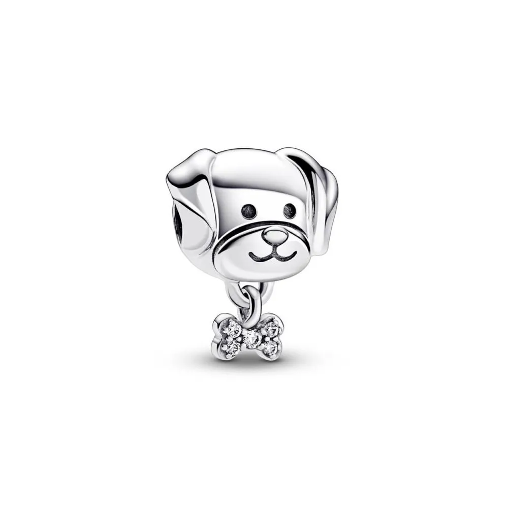 Charm en plata de ley Mascota Perro & Hueso Pandora