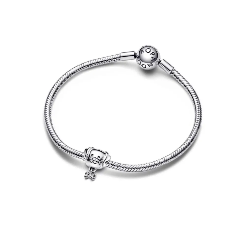 Charm en plata de ley Mascota Perro & Hueso Pandora