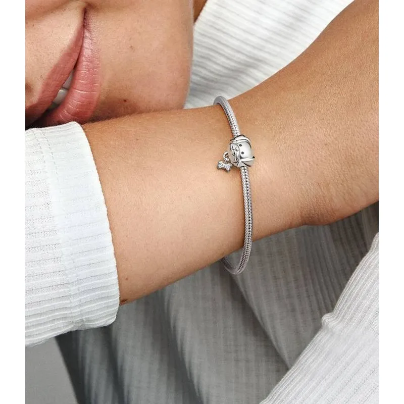 CHARM PLATA PANDORA PERRO CIRCONITA 792254C01