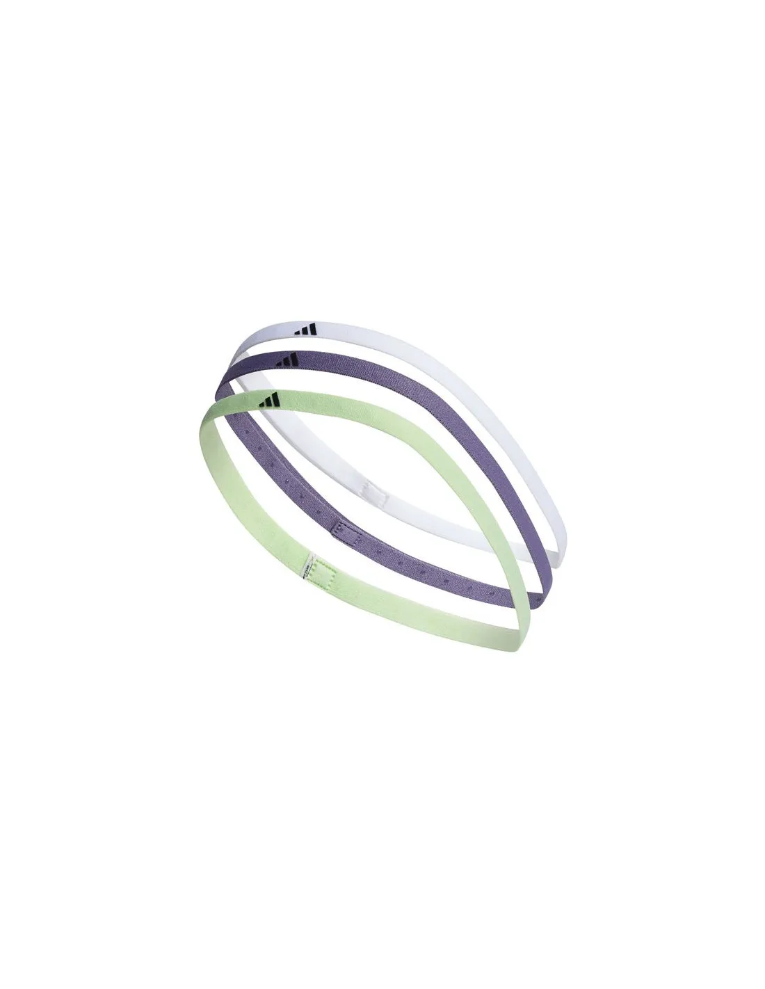 CINTA DE PELO DE FITNESS ADIDAS ESSENTIALS 3PP MORADOVERDEBLANCO
