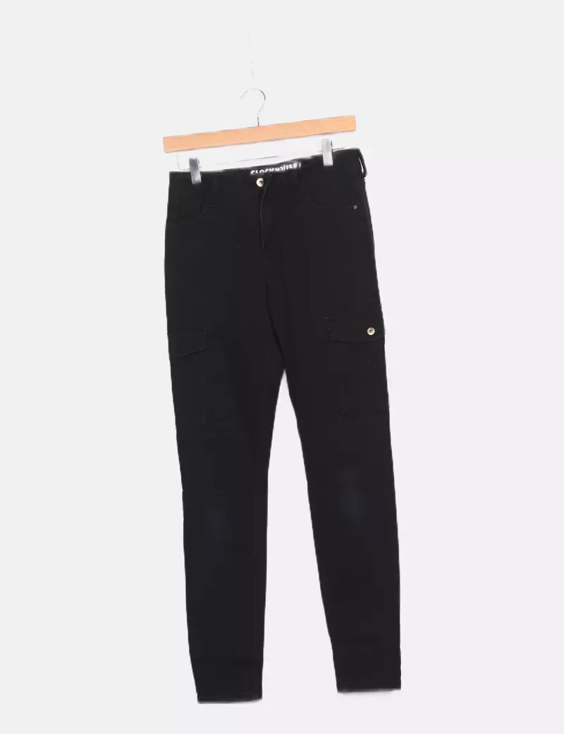 Clockhouse Pantalón cargo negro