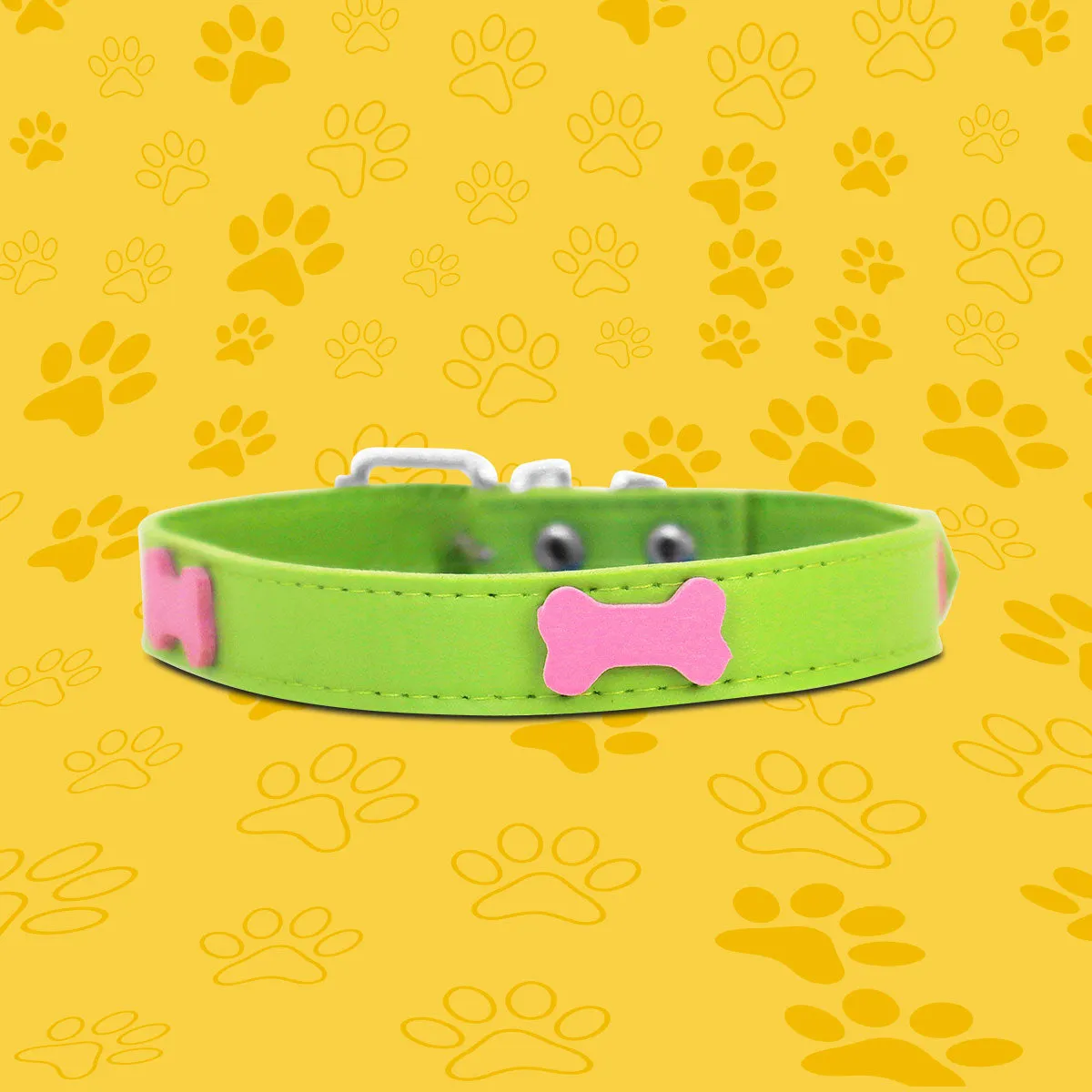 Collar Sintético color Verde para Mascota