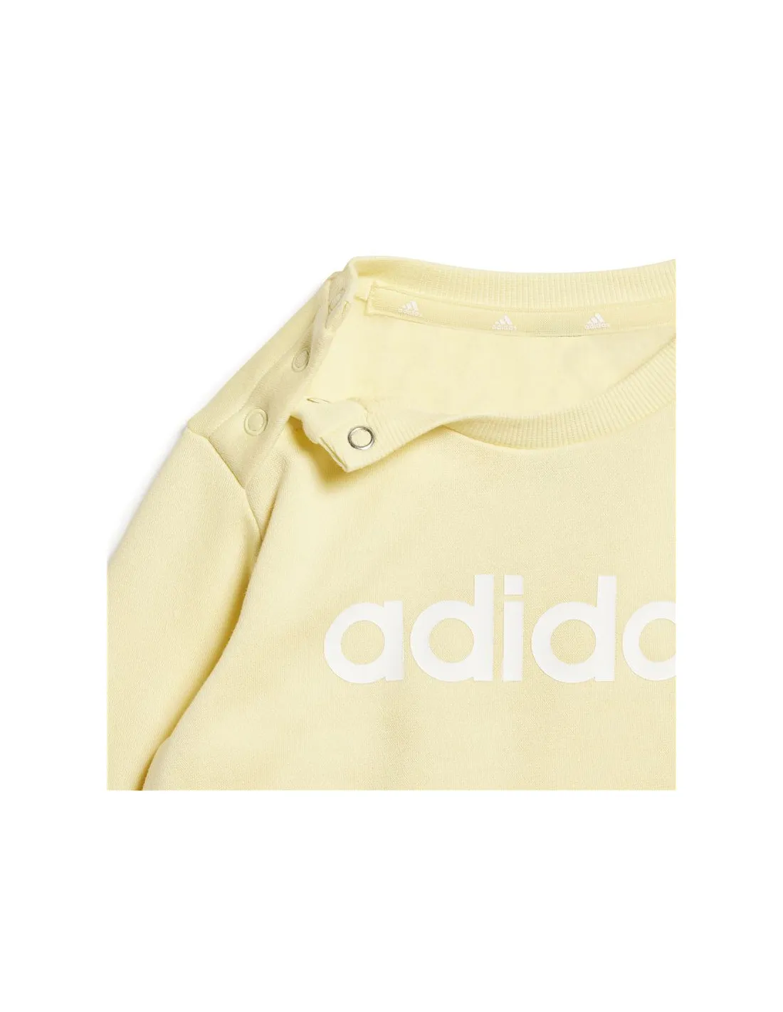 Conjunto adidas Essentials Lineage French Terry Infantil Amarillo