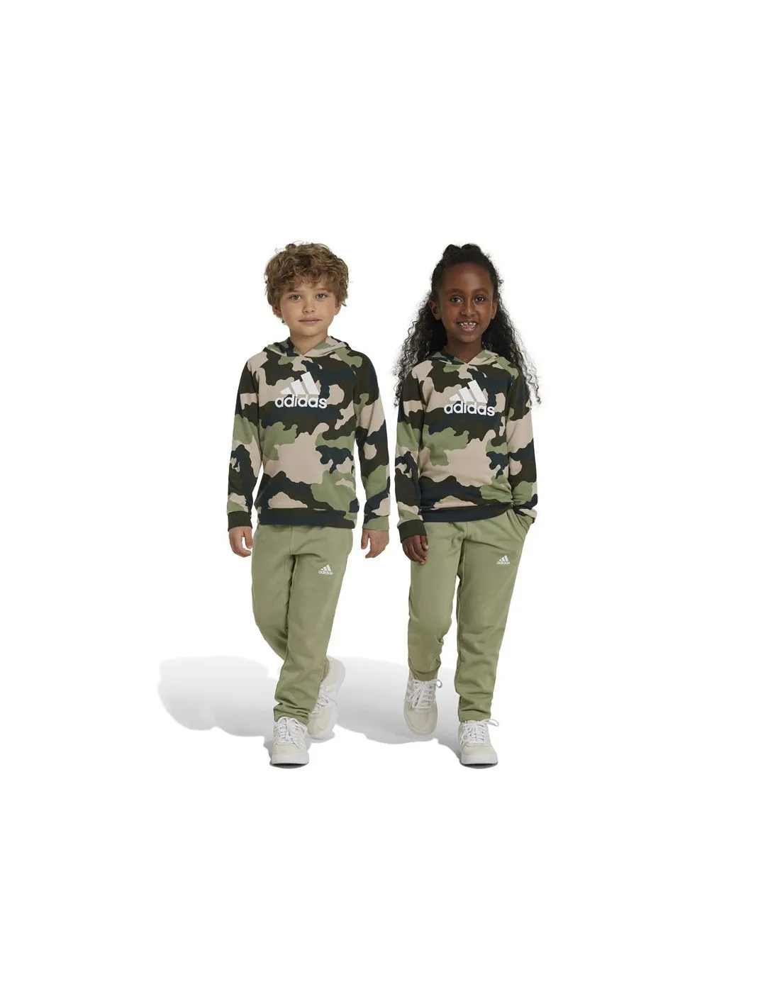 Conjunto adidas Little Essentials Allover Printed Infantil Verde