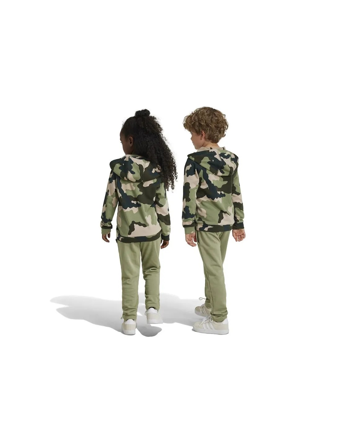 Conjunto adidas Little Essentials Allover Printed Infantil Verde