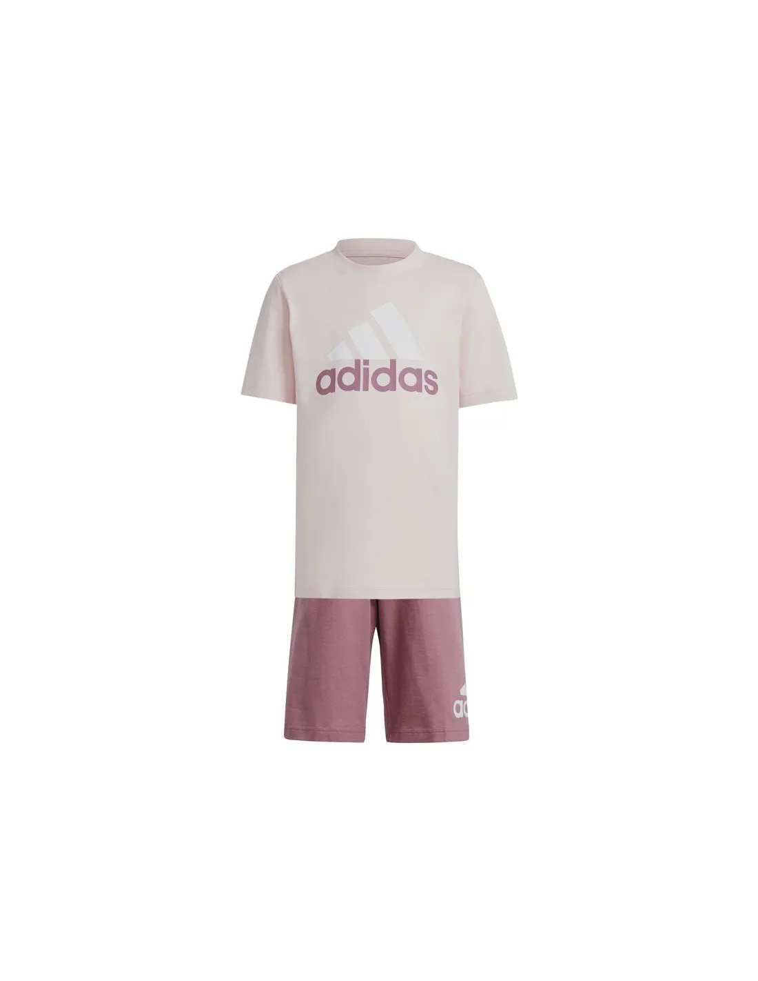 Conjunto adidas Little Essentials Logo And Infantil Rosa