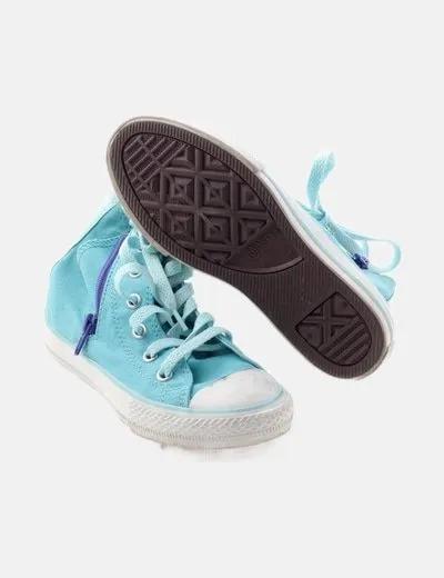 Converse Zapatilla azul acordonada