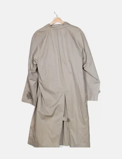 Cortefiel Gabardina beige básica