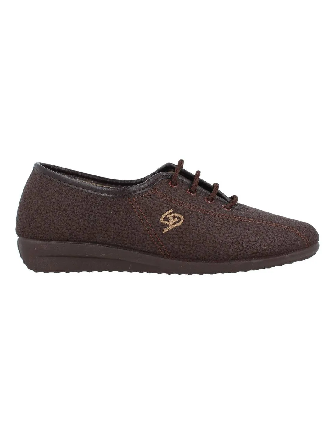 COSDAM  ZAPATILLA CERRADA CORDONES MARRóN