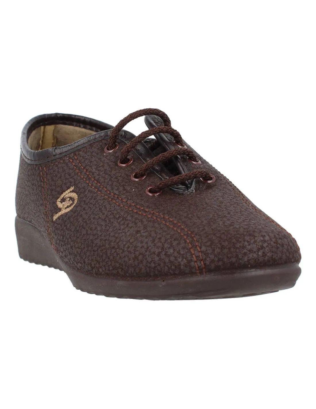 COSDAM  ZAPATILLA CERRADA CORDONES MARRóN