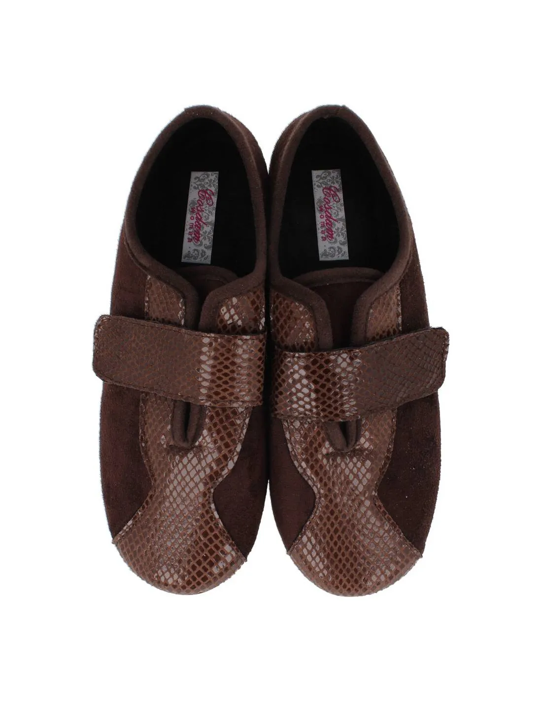 COSDAM  ZAPATILLA CERRADA VELCRO MARRóN