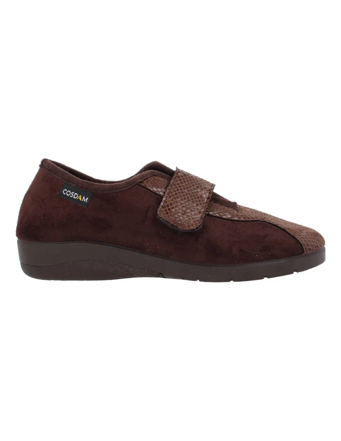 COSDAM  ZAPATILLA CERRADA VELCRO MARRóN