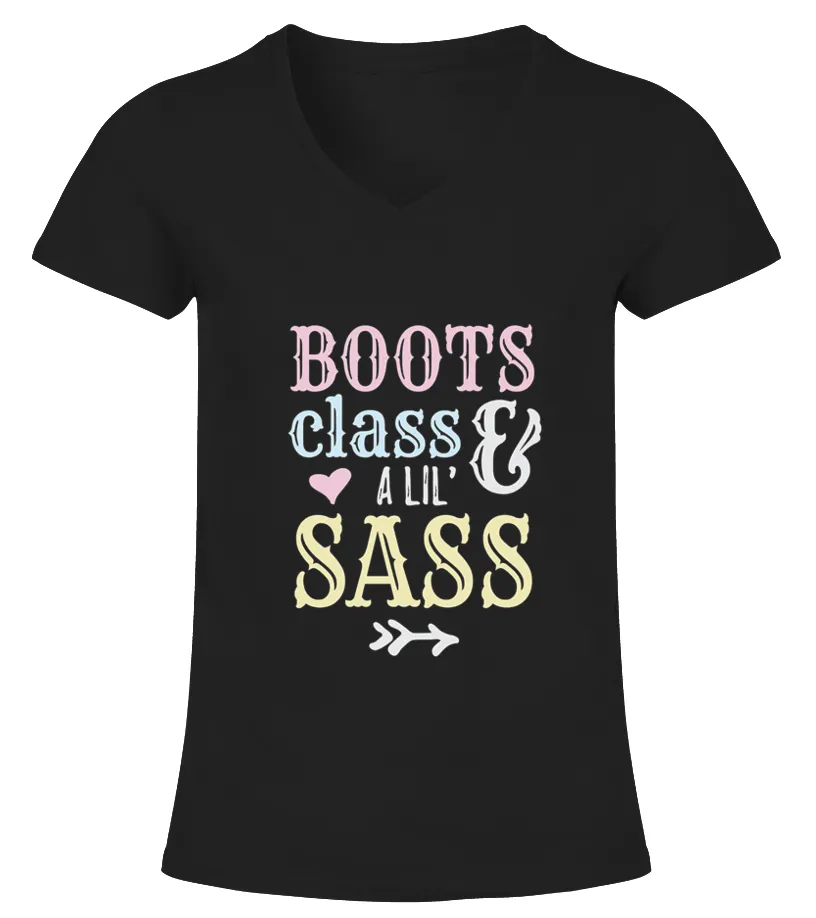 Country Girl Cowgirl T Shirt Camiseta cuello pico Mujer