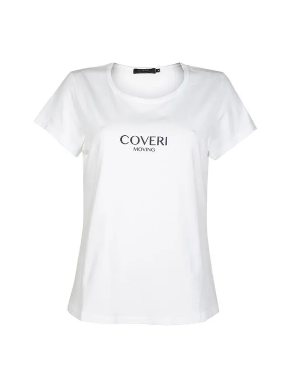 Coveri Moving Camiseta de mujer de manga corta con letras