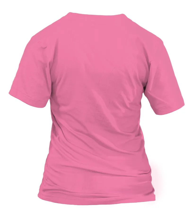 Cuidado con la dueña, el perro es inofensivo Camiseta cuello pico Mujer