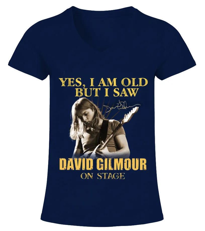 David Gilmour on stage Camiseta cuello pico Mujer