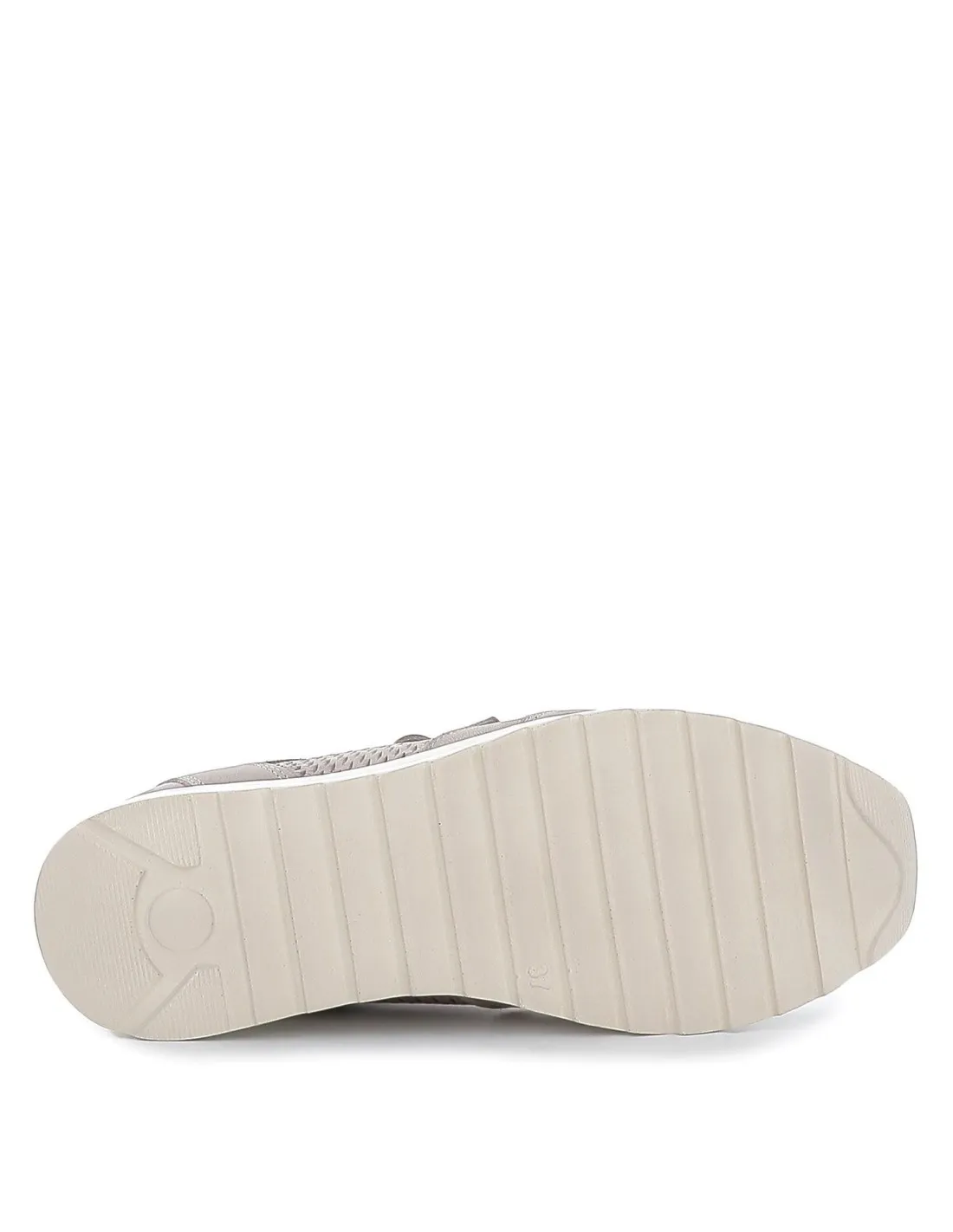 Deportiva cremallera y cordones piel blanca CARMELA