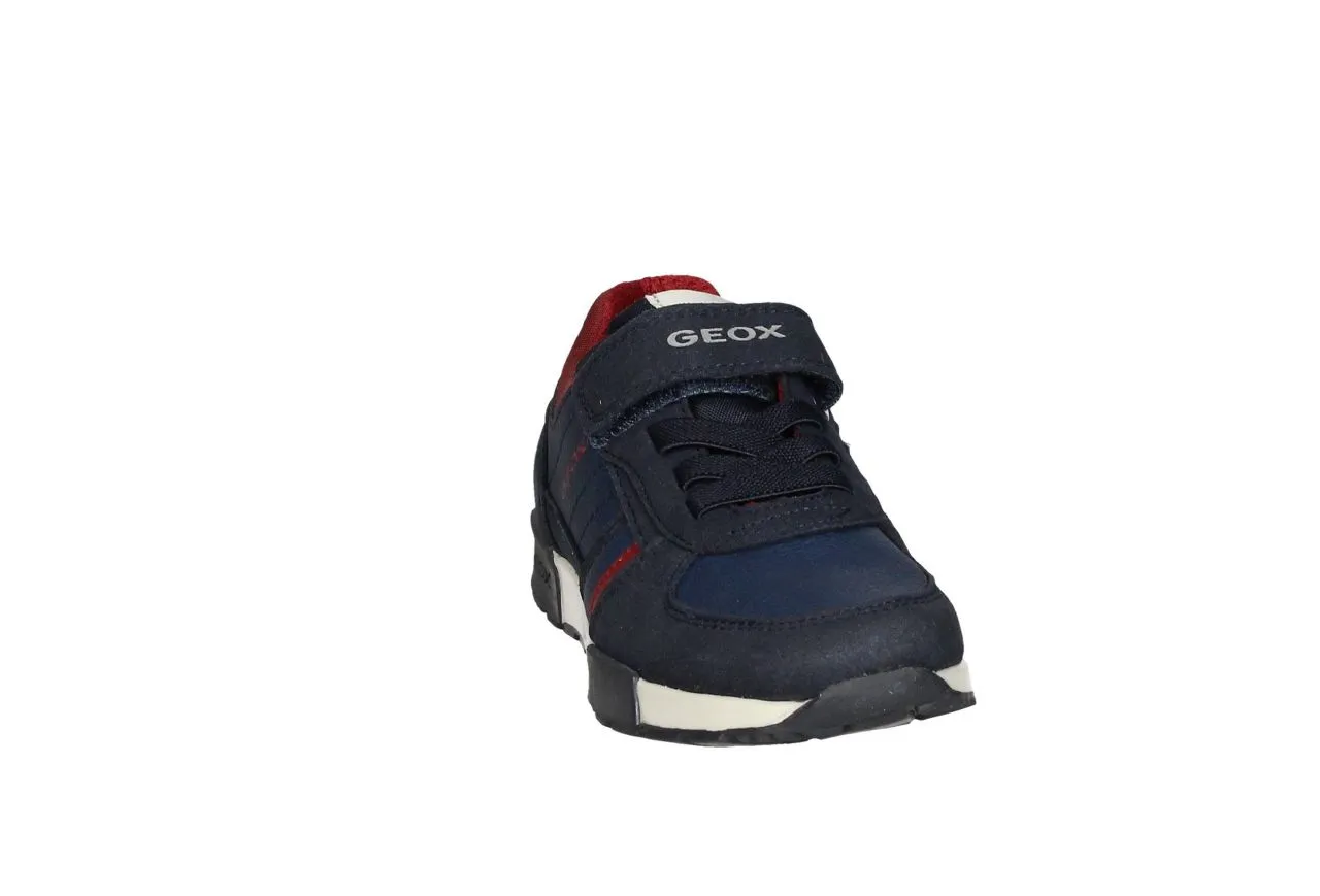Deportivo Velcro Azul Cordones Elasticos Cuello Nilon Rojo