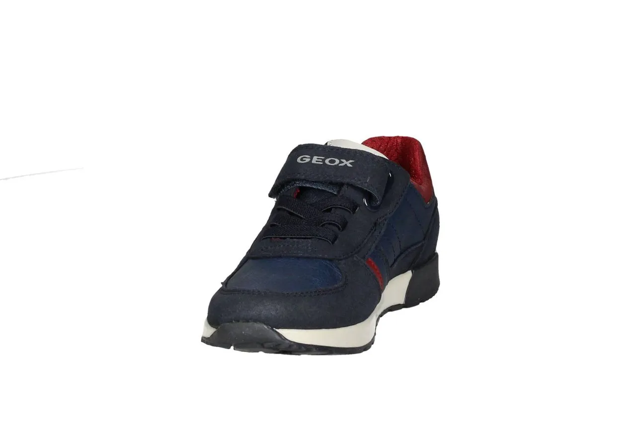 Deportivo Velcro Azul Cordones Elasticos Cuello Nilon Rojo