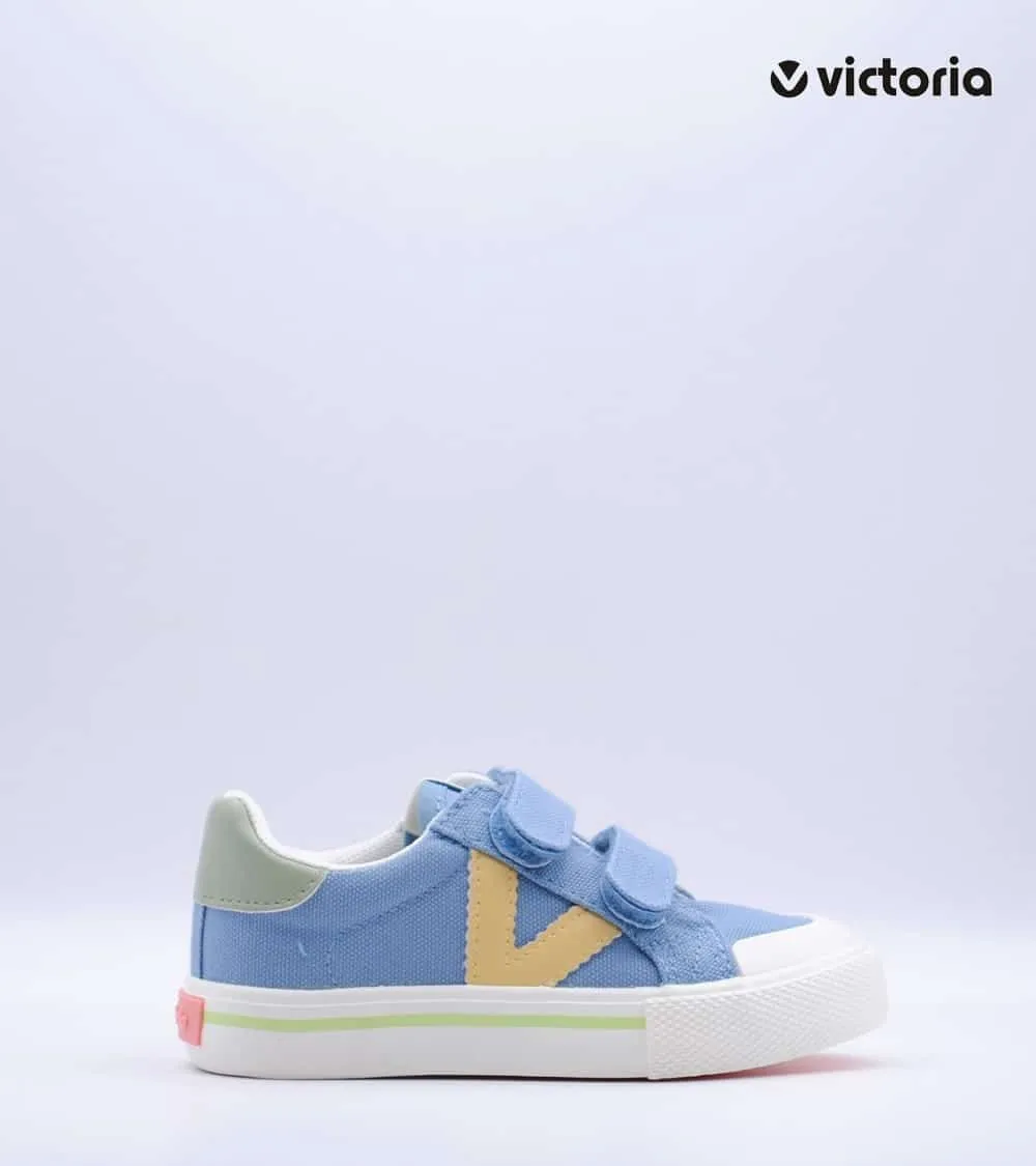 DEPORTIVO VICTORIA TRIBU VELCRO LONA AZUL JEANS